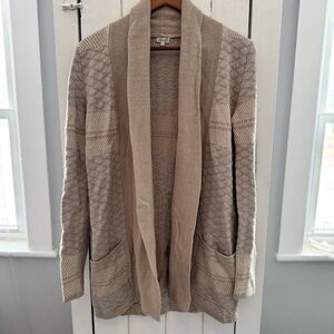 Kismet Beige and Taupe Cardigan